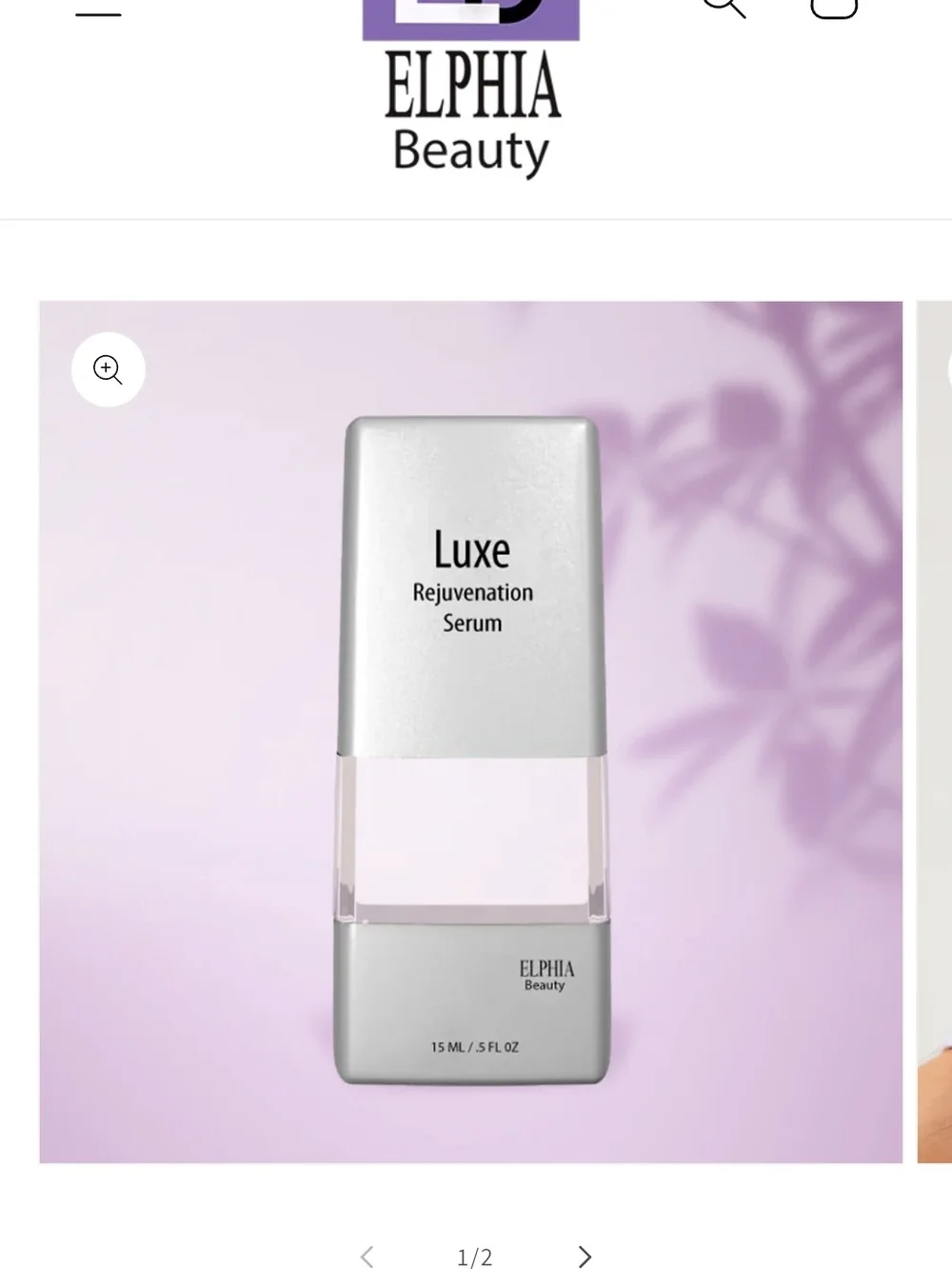 ELPHIA Beauty Luxe Rejuvenation Serum - Silver & Light Pink